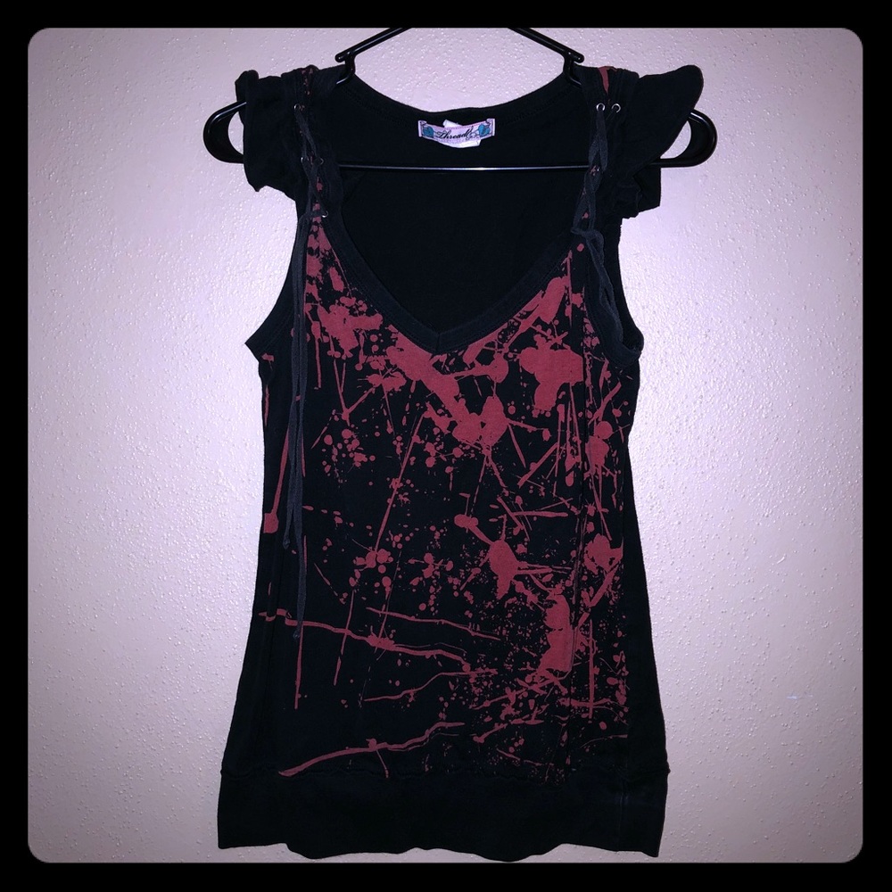 Blood splatter tank top